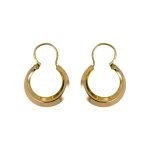 Aros argolla de oro amarillo modelo criolla grande