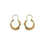 Aros argolla de oro amarillo modelo criolla intermedio