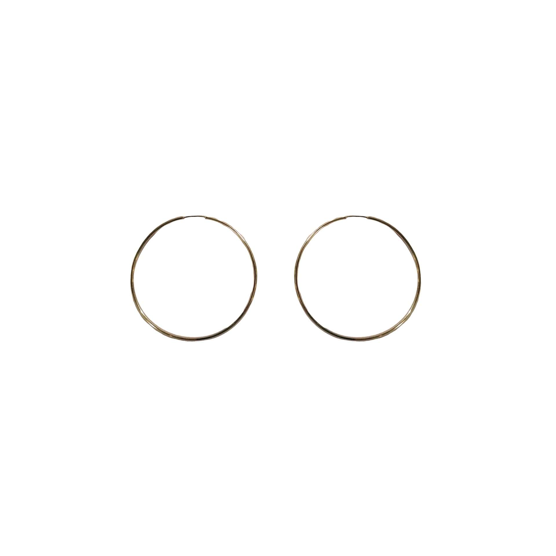 Aros argollas de oro amarillo nacional modelo circular mediano fino