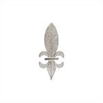 Dije de plata filigrana con diseño de flor de lis