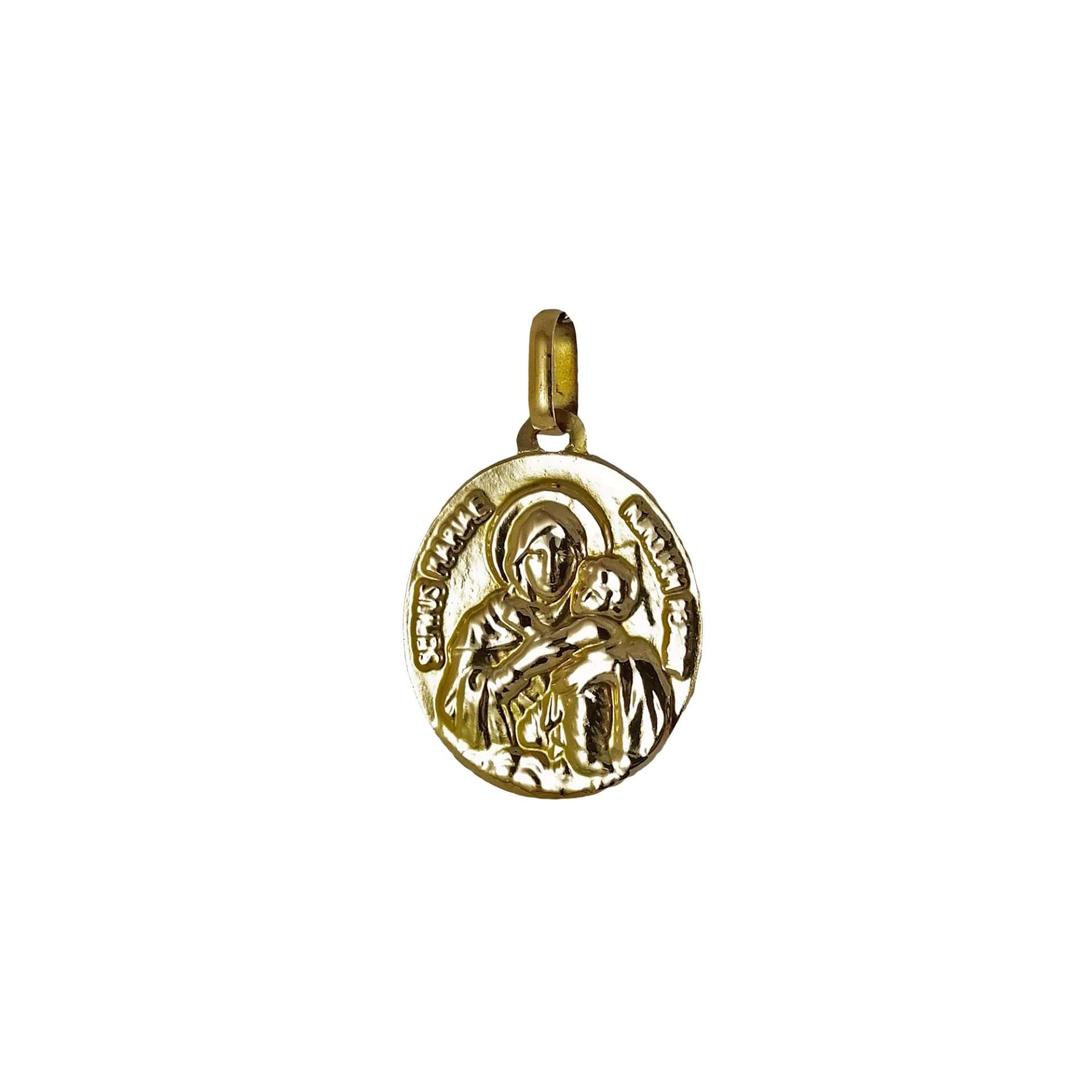 Medalla Schoenstatt en oro amarillo nacional doble faz