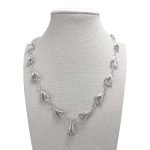 Collar de plata filigrana con diseño de calas completas