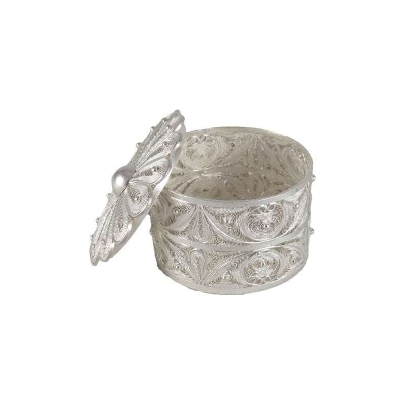 Pastillero de plata filigrana