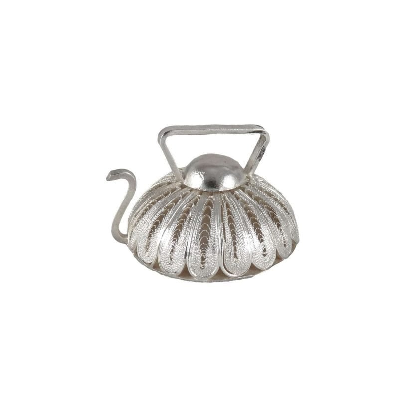 Pava de plata filigrana para adorno