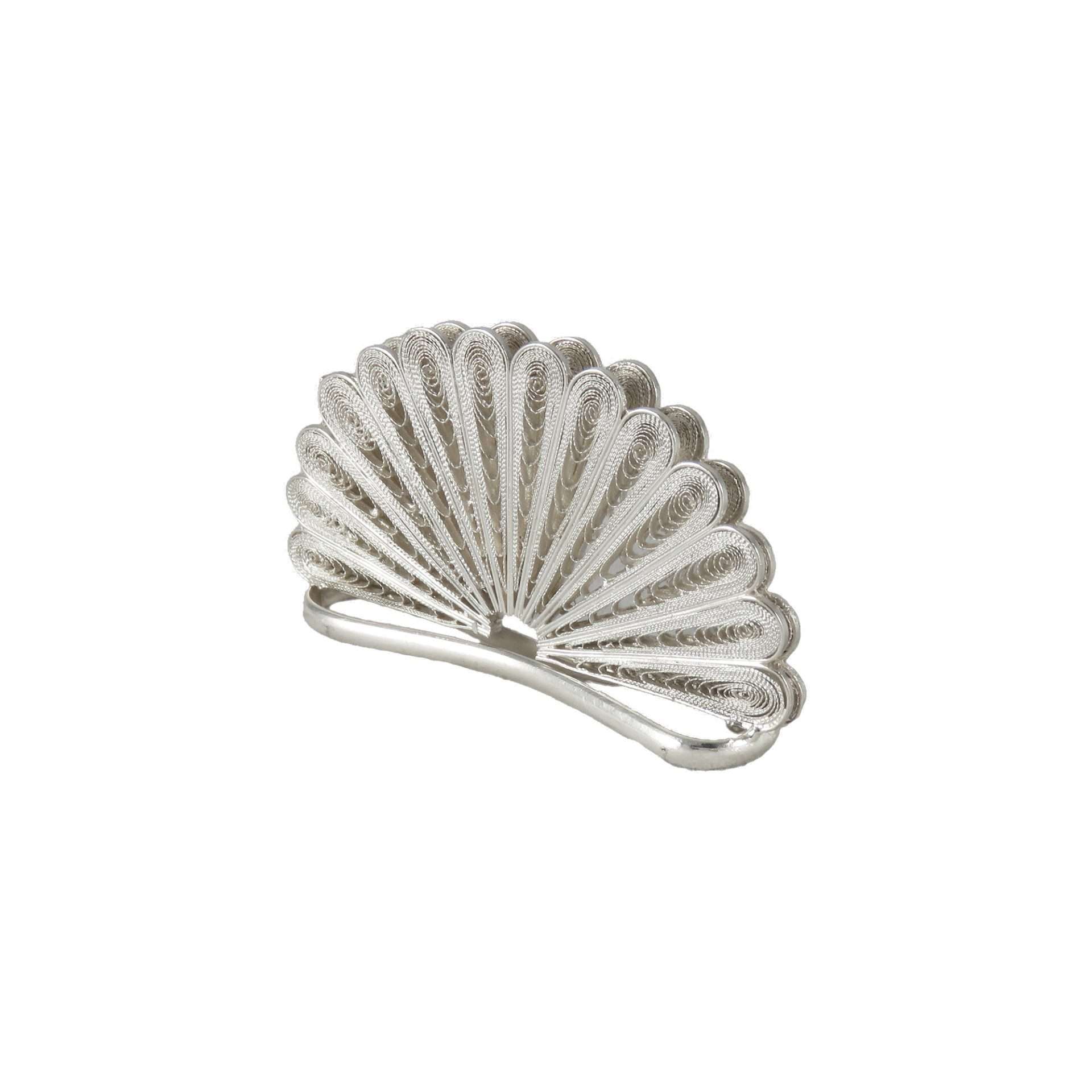 Porta tarjetas de plata filigrana