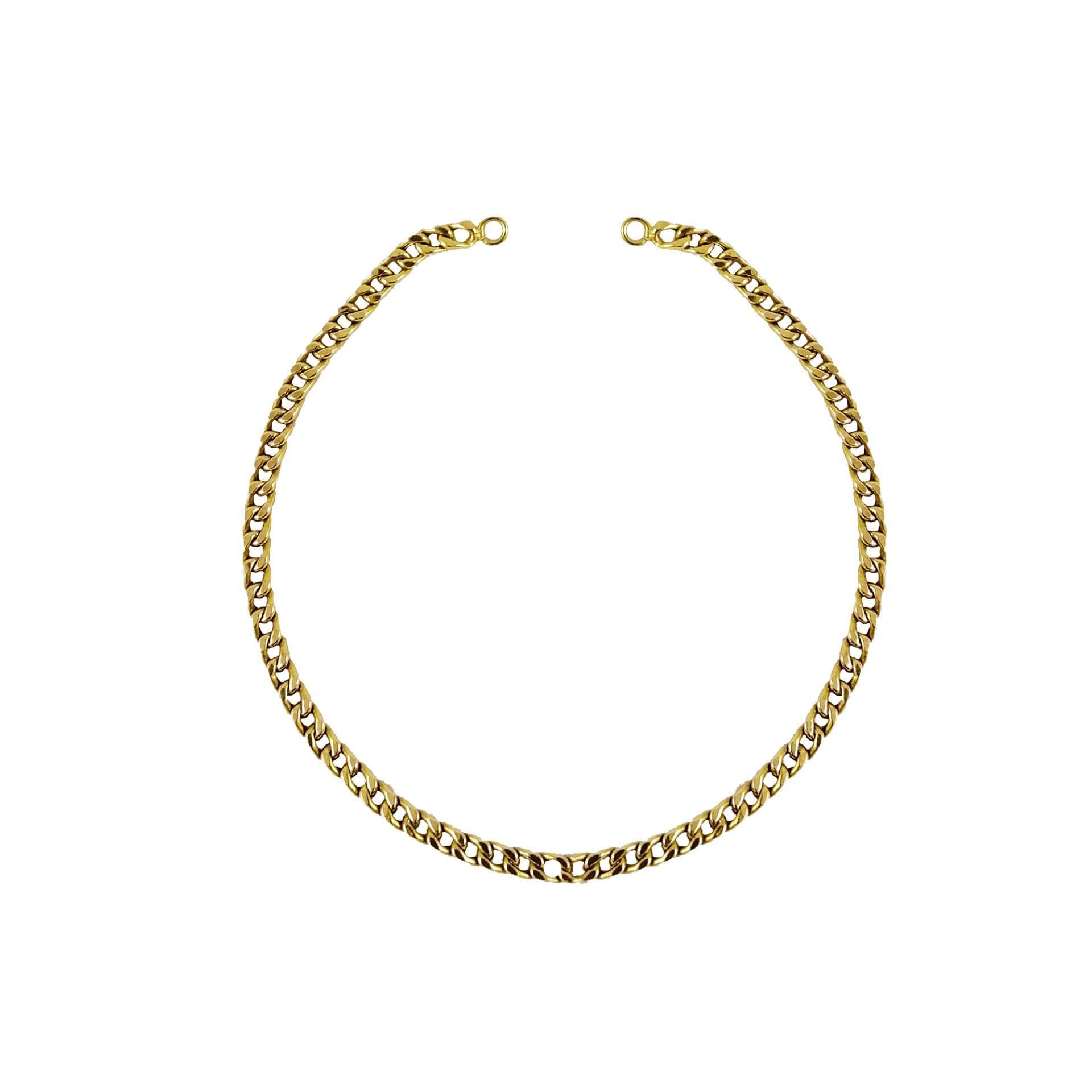 Pulsera de oro amarillo nacional modelo barbada larga