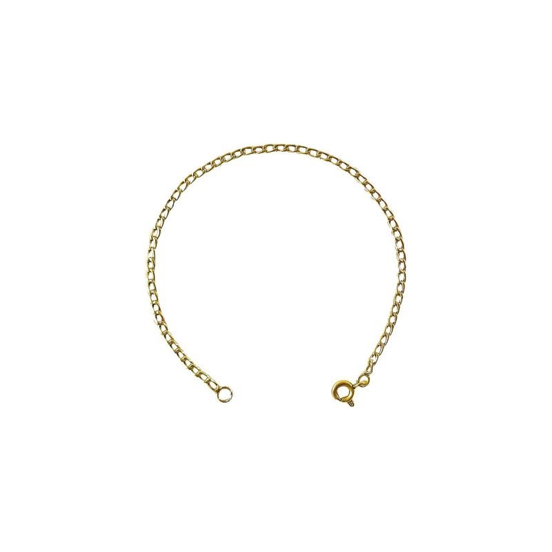 Pulsera de oro amarillo nacional modelo grumet fina