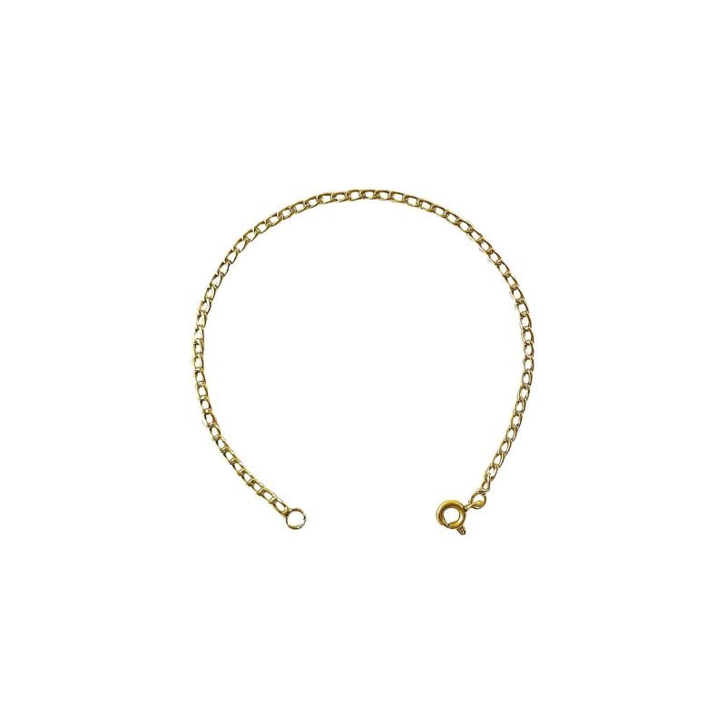 Pulsera de oro amarillo nacional modelo grumet fina