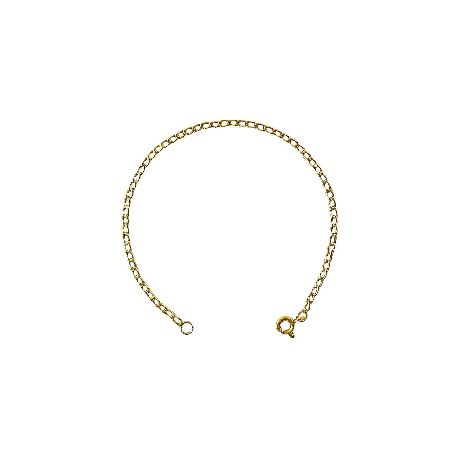 Pulsera de oro amarillo nacional modelo grumet fina