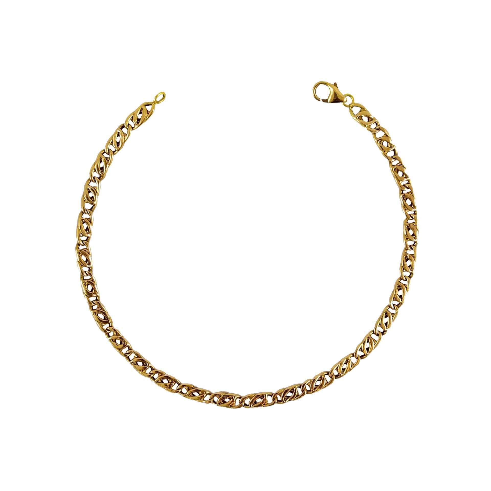Pulsera de oro amarillo nacional modelo pescadito