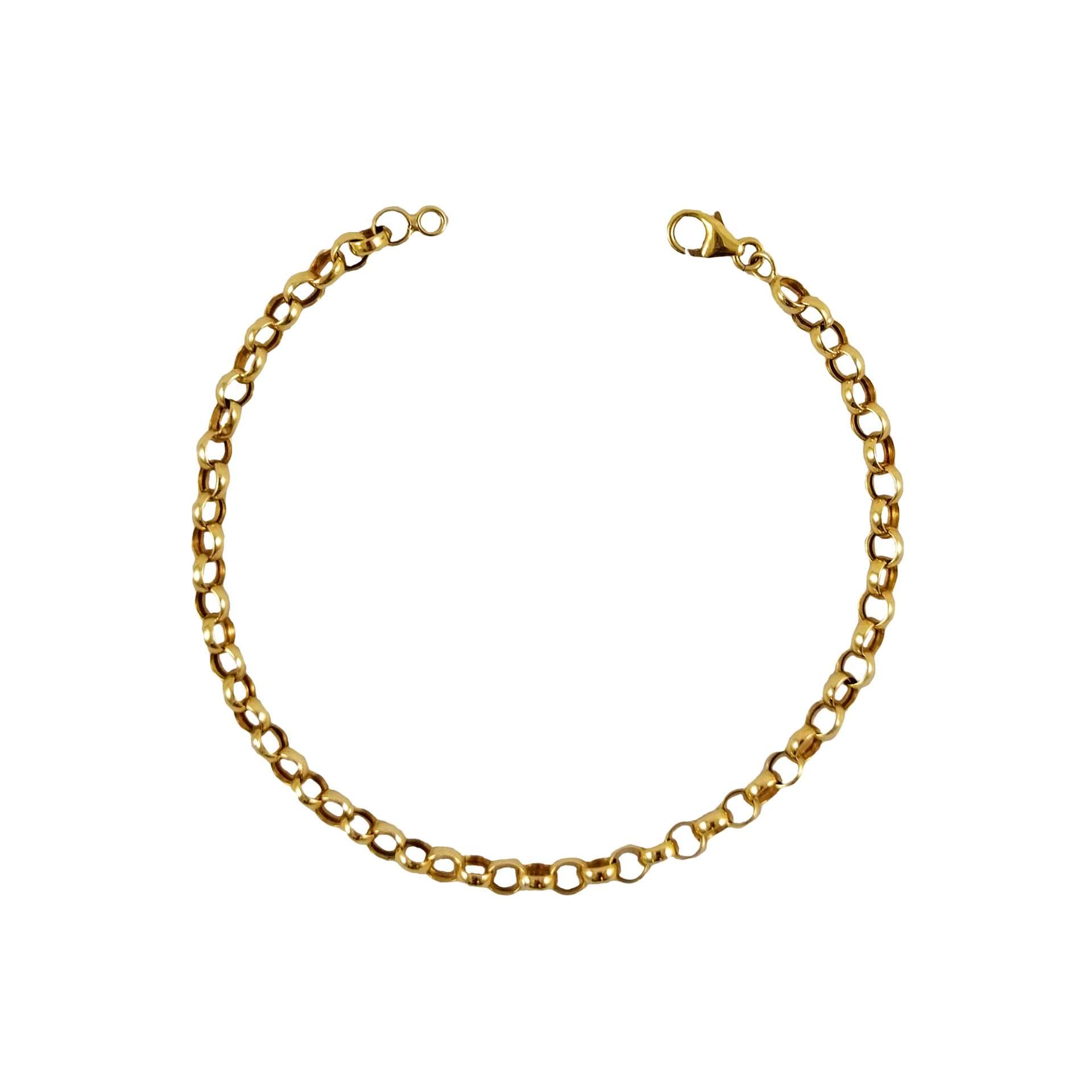 Pulsera de oro amarillo nacional modelo roló gruesa
