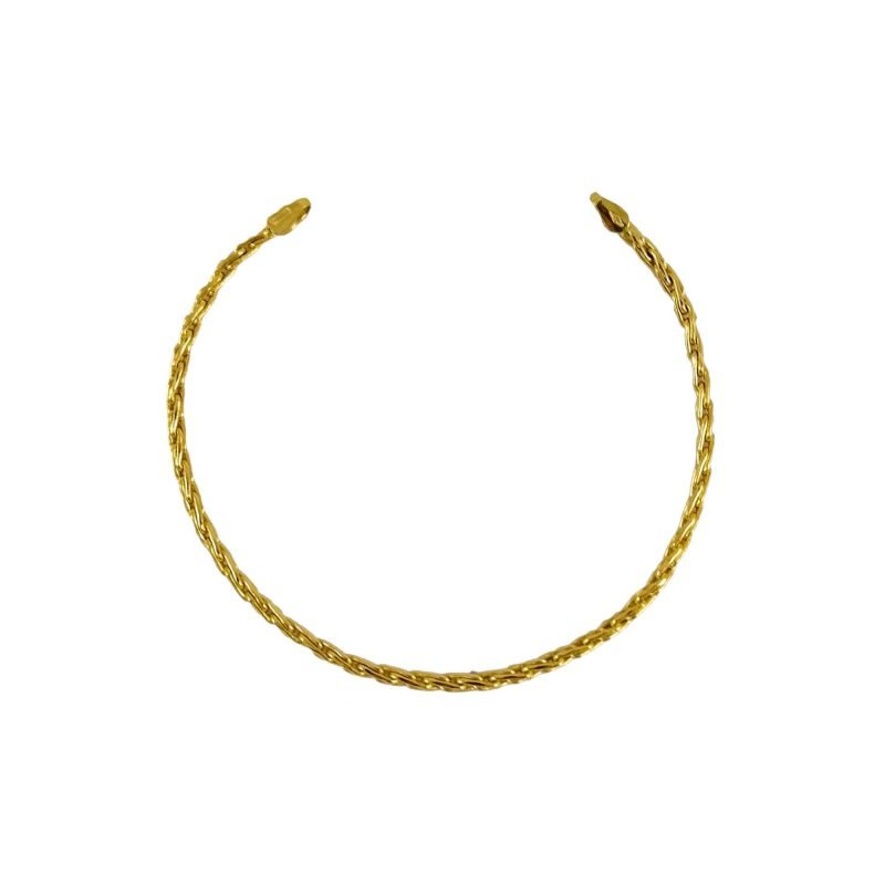 Pulsera de oro amarillo nacional modelo soga fina