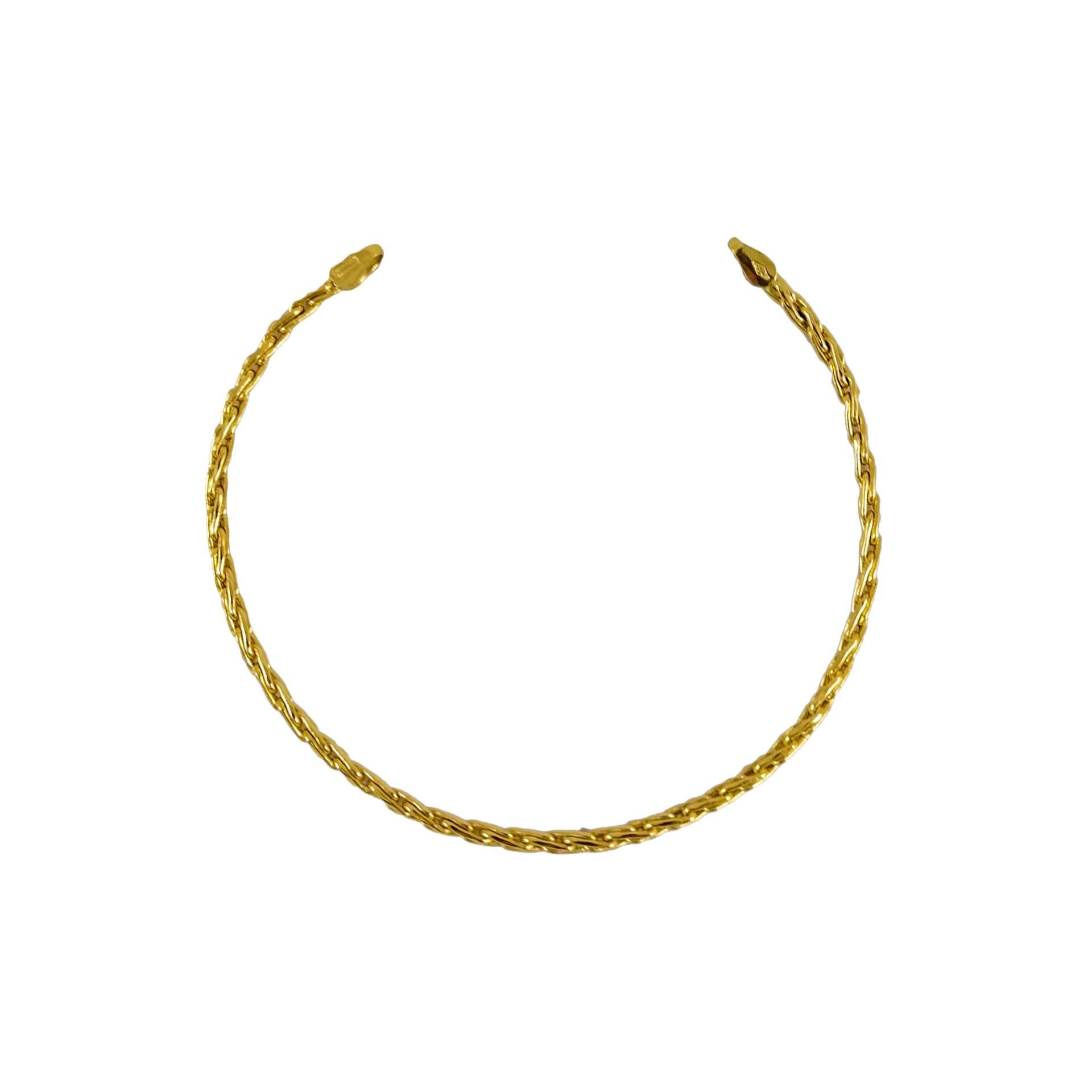 Pulsera de oro amarillo nacional modelo soga fina