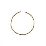 Pulsera tipo palito modelo oro combinado italiano