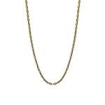 Cadena de oro amarillo nacional modelo rolo ovalado