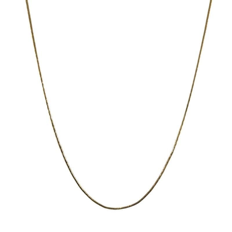 Cadena de oro amarillo italiano modelo cola de ratón