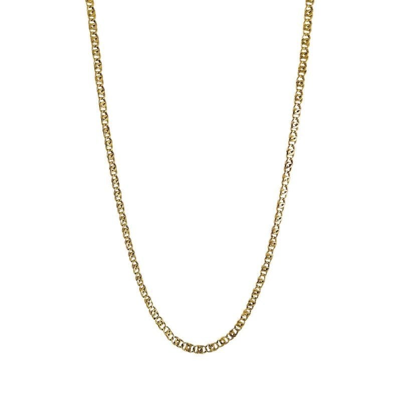 Cadena de oro amarillo nacional modelo ojo de lince