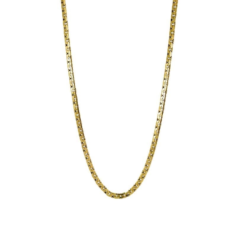 Cadena de oro amarillo nacional modelo bananita