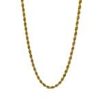 Cadena de oro amarillo italiano modelo piola gruesa