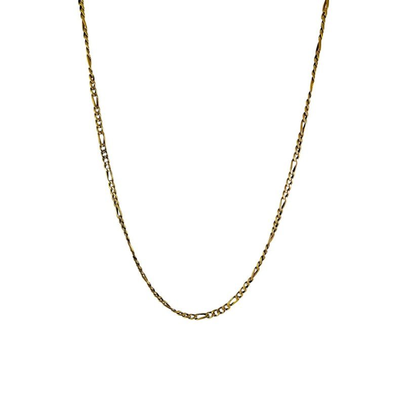Cadena de oro amarillo nacional modelo figaro