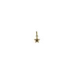 Dije de oro amarillo italiano modelo estrella inflada