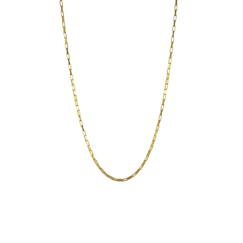 Cadena de oro amarillo italiano modelo ladrillito