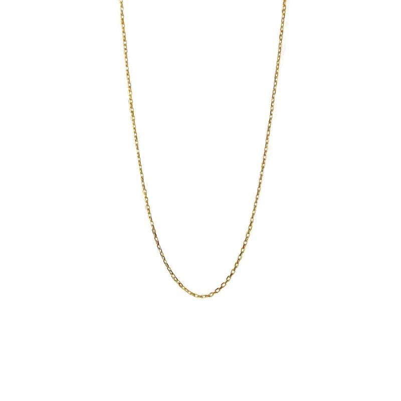 Cadena de oro amarillo italiano modelo roló ovalado mediano
