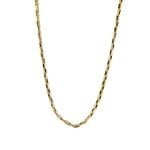 Cadena de oro amarillo nacional modelo tubito