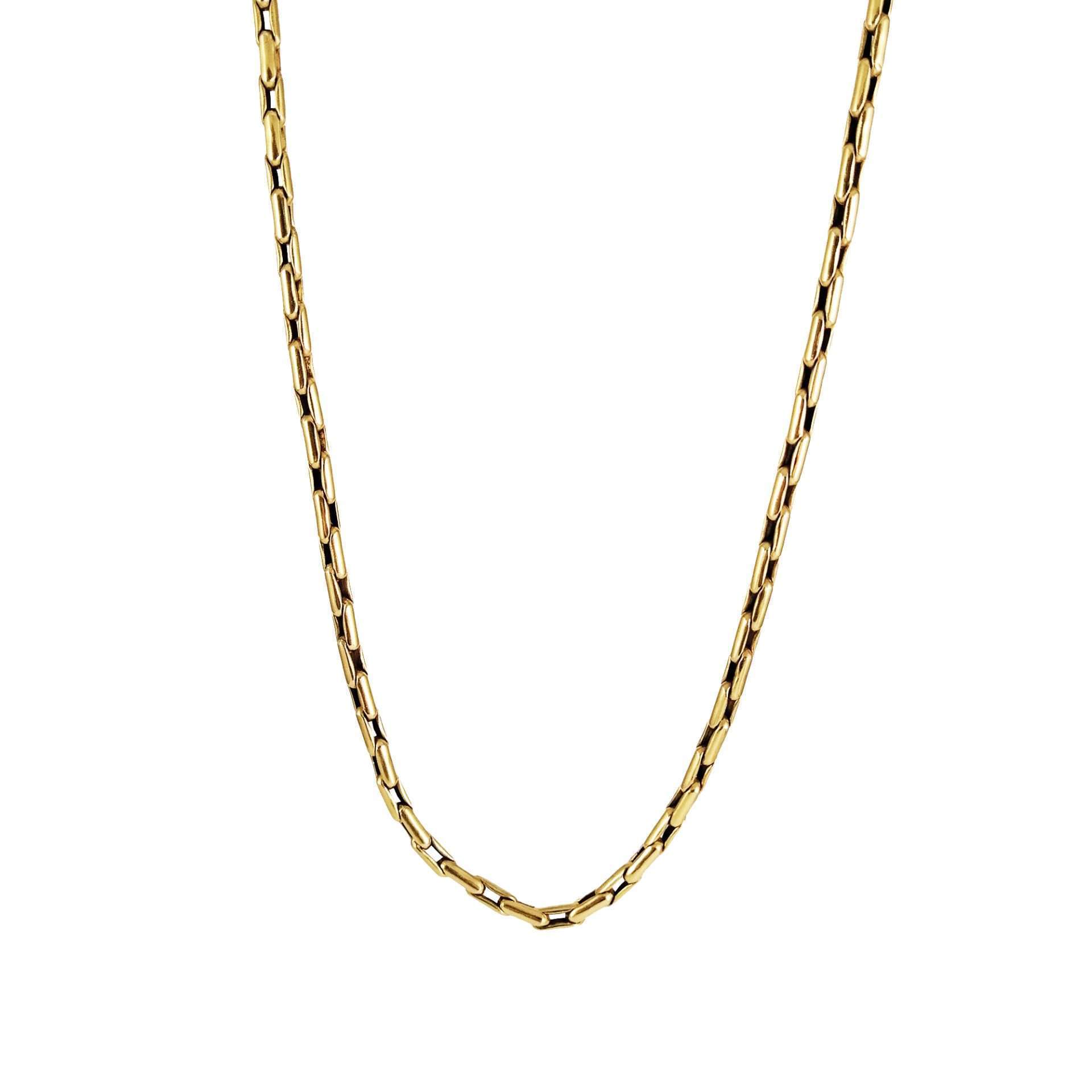 Cadena de oro amarillo nacional modelo tubito
