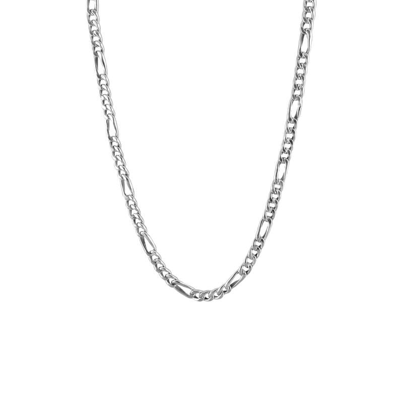Cadena de plata nacional modelo figaro
