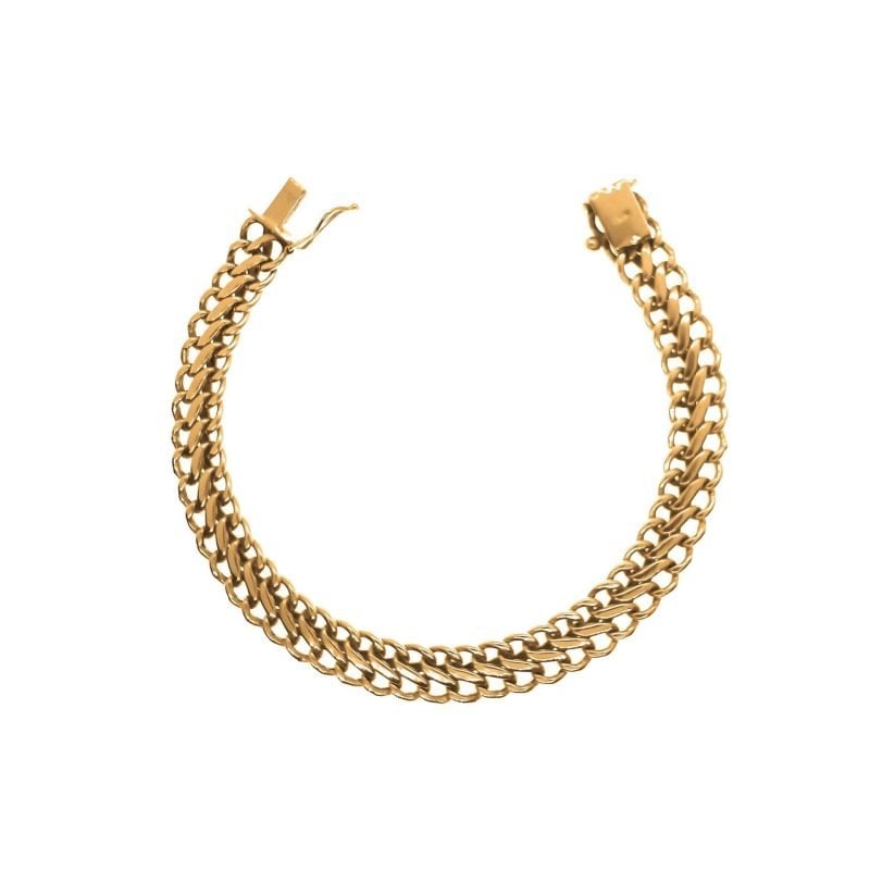 Pulsera en oro amarillo nacional modelo sadusa gruesa