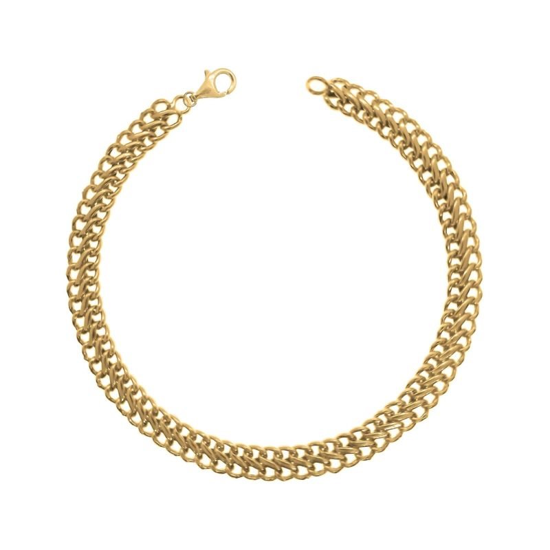 Pulsera de oro amarillo nacional modelo sadusa