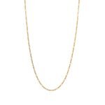 Cadena de oro amarillo italiano modelo figaro fino