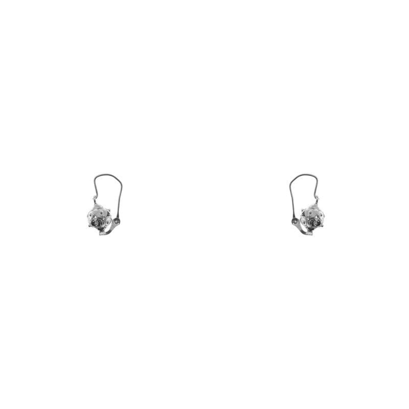 Aros de plata filigrana modelo cantarito clásico mediano