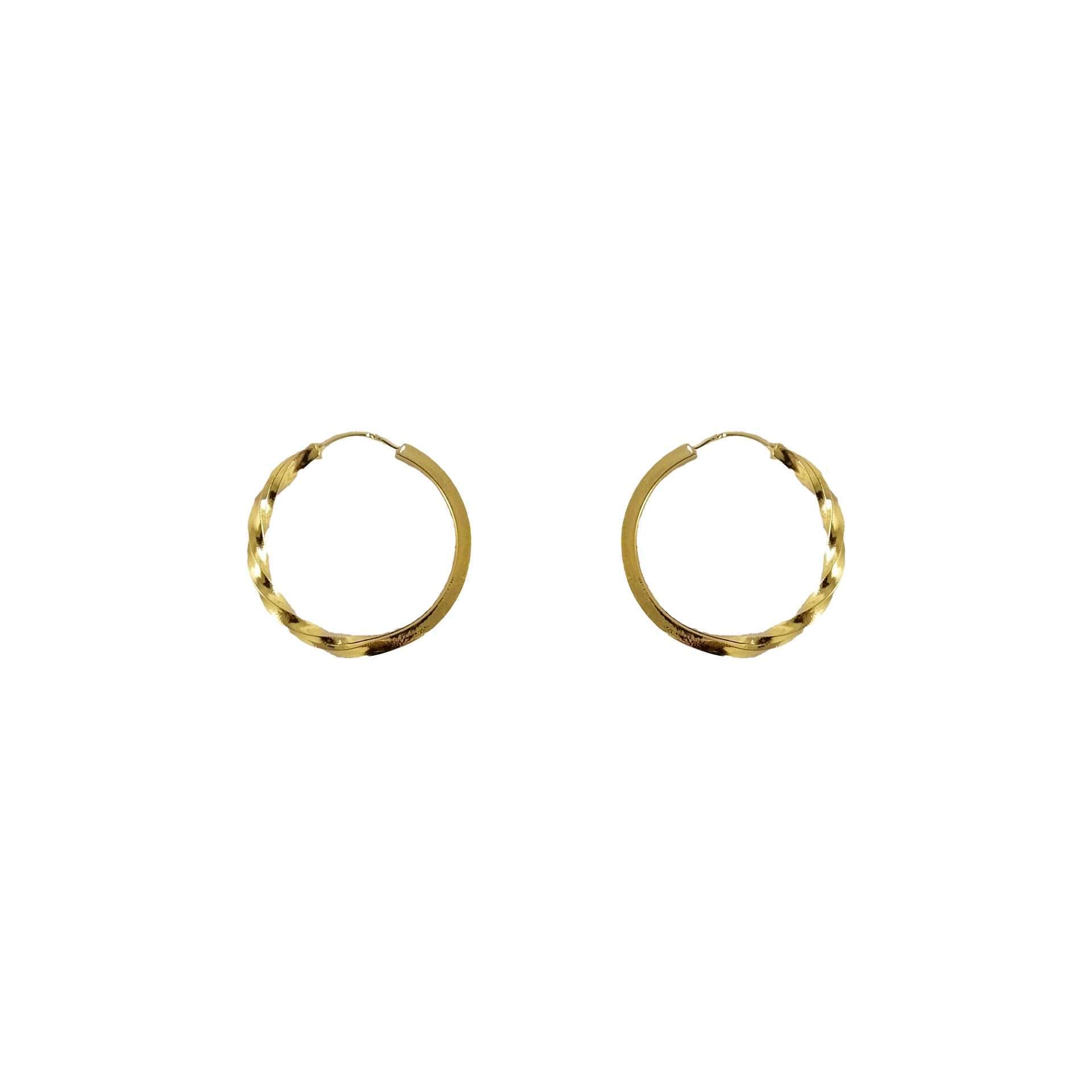 Aros argolla de oro amarillo nacional semitorneado