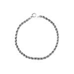 Pulsera de plata nacional modelo piola mediana