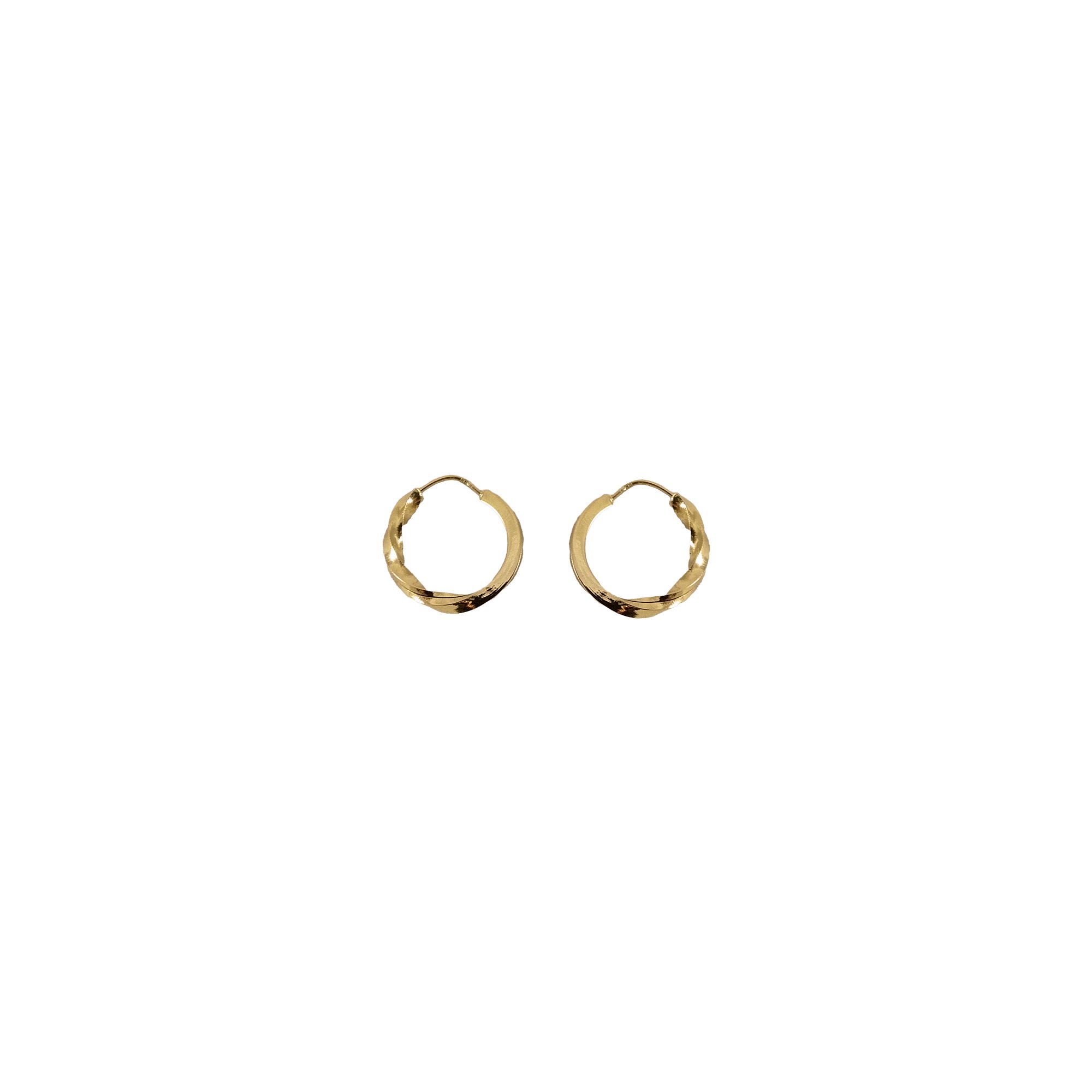 Aros argolla de oro amarillo nacional semitorneado