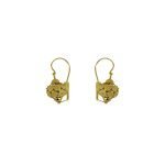 Aros en oro amarillo filigrana modelo cantarito clásico grande