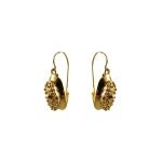 Aros en oro amarillo modelo filigrana florentino