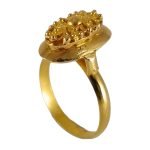 Anillo en oro amarillo filigrana modelo criolla