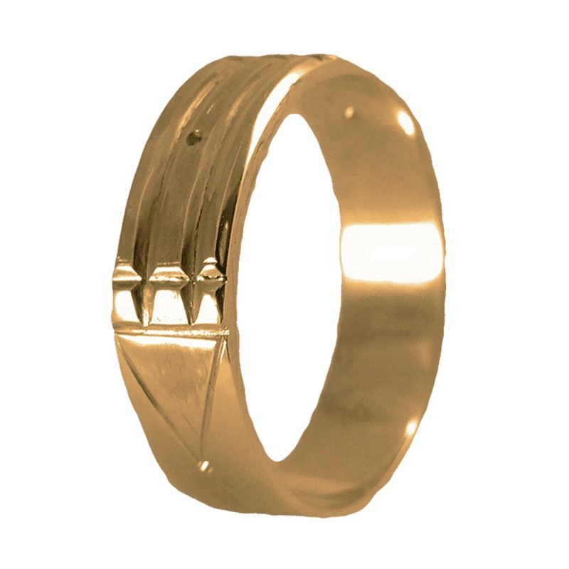 Anillo de oro amarillo italiano modelo Atlante