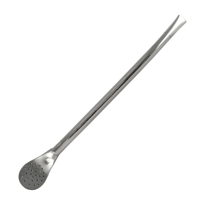 Bombilla para tereré de plata lisa simple
