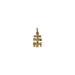Dije de oro amarillo italiano modelo cruz de Caravaca