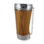 Guampa de palo santo con detalles en plata