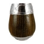 Matero de palo santo con detalles en plata