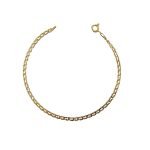 Pulsera de oro amarillo italiano modelo planito brilloso