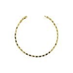 Pulsera de oro amarillo italiano modelo plano