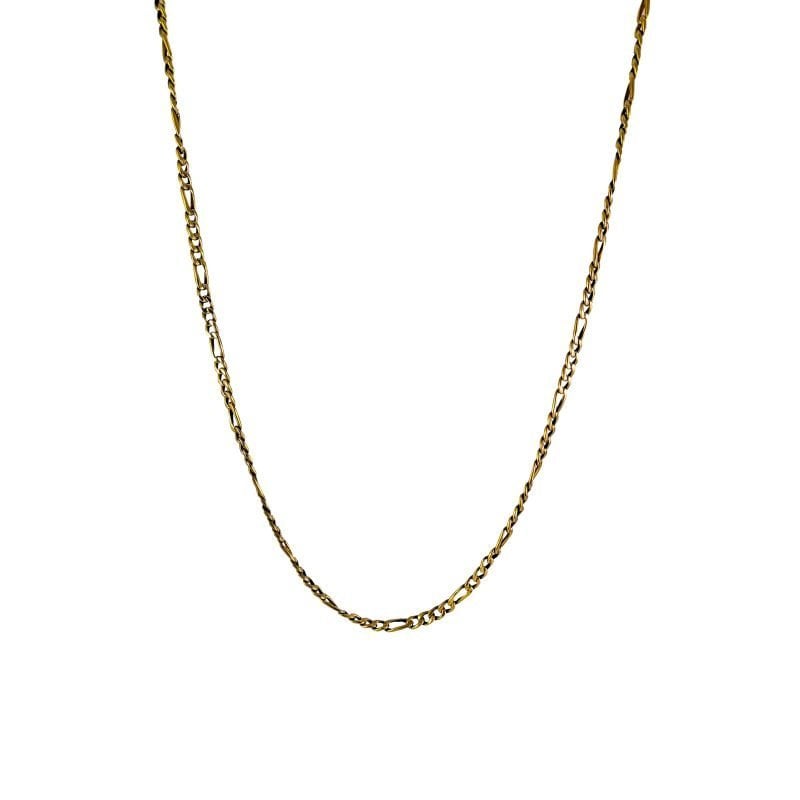 Cadena de oro amarillo nacional modelo figaro