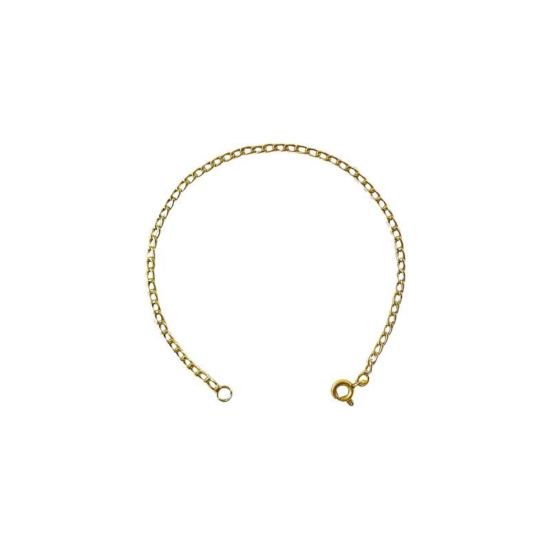 Pulsera de oro amarillo nacional modelo grumet fino