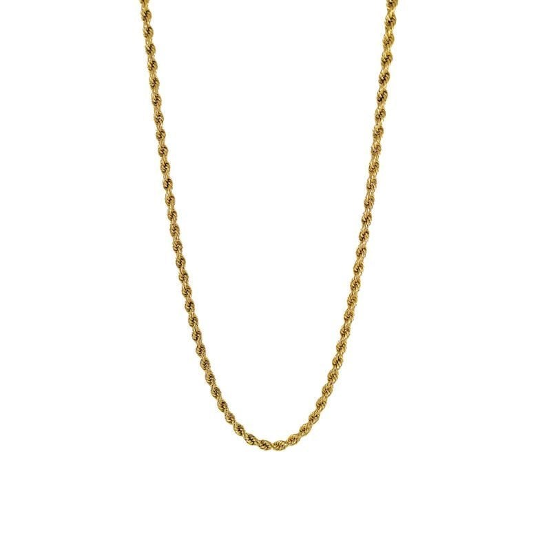 Cadena de oro amarillo italiano modelo piola mediana